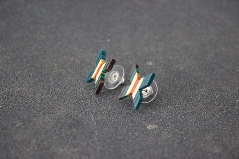 DIY recycled earrings