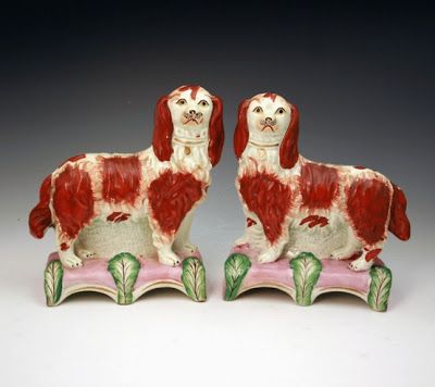 China Animals, Staffordshire Flatbacks, Staffordshire Figurines, Historical Ceramics, Staffordshire Pottery, John Howard, Horse Country, Victorian Tiles, Staffordshire Dog