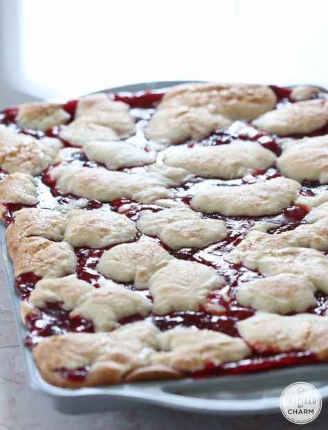 Cherry Cream Cheese Bars| Inspired by Charm Fruit Bar Ideas, Desserts Bars, Cherry Cream Cheese, Cheese Bars, Cream Cheese Bars, Inspired By Charm, Cheese Bar, Cherry Desserts, Cherry Cheesecake