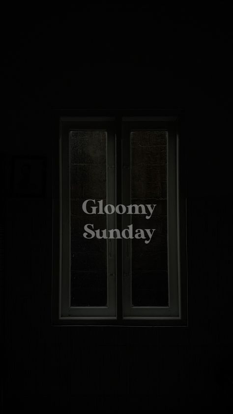 Gloomy Sunday, Gloomy Day, Neon Signs, Typography, Neon