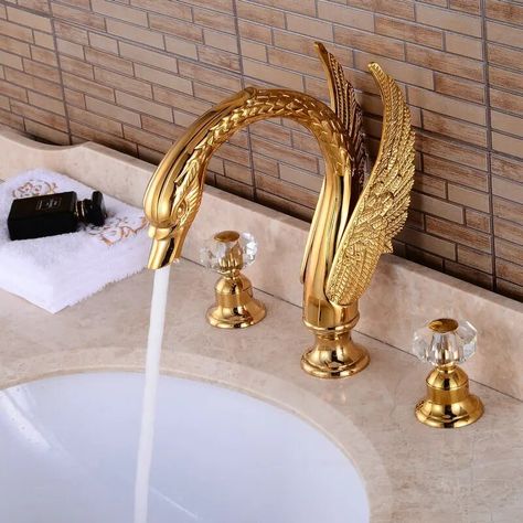 Gold Faucet Bathroom, Gold Faucet, Faucet Accessories, Sink Mixer Taps, Bath Taps, Basin Mixer Taps, Sink Taps, Basin Sink, Basin Taps