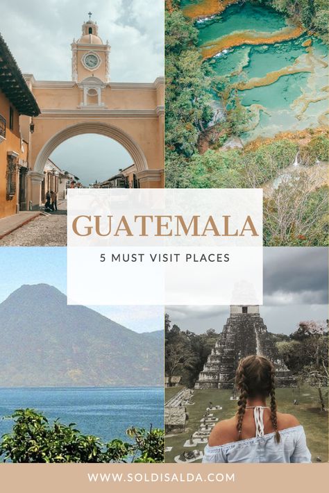 Guatemala often gets overlooked by more hyped places such as mexico and costa rica. But with all that Guatemala has to offer, this diverse & beautiful country truly deserves a place on your bucket list! Get recommendations for where to stay in Guatemala, backpackers tips & more 🌎 backpacking guatemala, visiting central america, backpacking in central america, where to go in guatemala, places to visit in guatemala, must see in guatemala, top places to go in guatemala, must visit guatemala Guatemala Itinerary, Amazing Places To Visit, Visit Places, Lake Atitlan, Tikal, Travel Plan, Beautiful Travel Destinations, Caribbean Travel, South America Travel