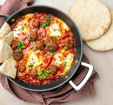 Shakshuka met gehaktballen - 24Kitchen Ras El Hanout, Daily Meals, Health Food, Chef, Health