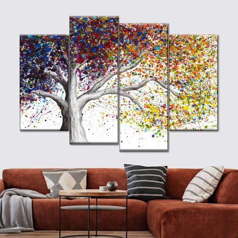 The Colour of Dreams Multi Panel Canvas Wall Art | ElephantStock Dreams Artwork, Tulips Art, Artist Wall, Dream Artwork, Ideas Casa, Dream Wall, Square Canvas, Canvas Decor, Multi Panel Canvas