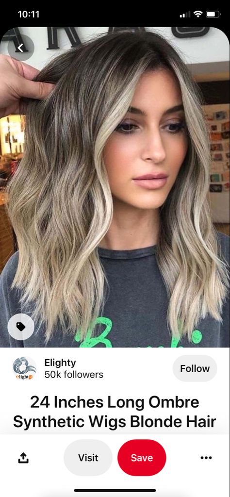 Blonde Hair With Brown Roots, Shadow Root Blonde, Babylights Hair, Balayage Blond, Short Dark Hair, Balayage Hair Dark, Hair Color And Cut, Easy Hair, Hair Color Balayage