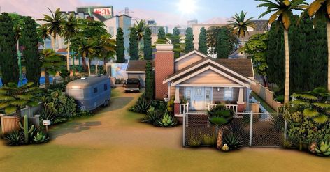 Del Sol Valley House Sims 4, Sims 4 Del Sol Valley Build, Sims 4 Del Sol Valley House, Del Sol Valley Sims 4, Del Sol Valley Sims 4 House, Sims 4 Del Sol Valley, File Aesthetic, Sims Freeplay Houses, California Bungalow