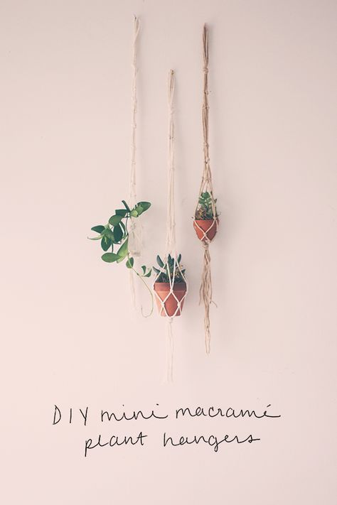 Diy Fleur, Crafts Diy Projects, Upcycle Garden, Mini Macrame, Plant Hangers, Macrame Plant Hangers, Macrame Projects, Crafty Craft, Blog Page