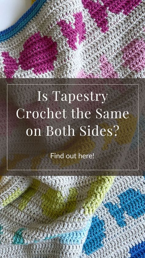 Is Tapestry Crochet the Same on Both Sides? How To Crochet A Tapestry, Crochet Tapestry Blanket, Tapestry Crochet Patterns Charts Free, Slip Knot Crochet, Simple Tapestry, Tapestry Blanket, Crochet Tips, Tapestry Pillow, Tapestry Crochet Patterns