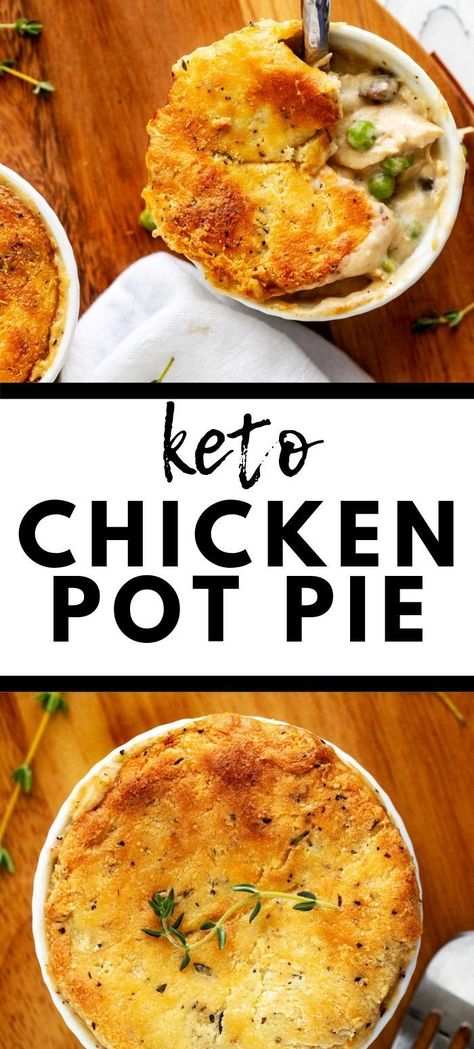 Keto Chicken Pot Pie, Keto Pie, Low Carb Chicken Casserole, Cena Keto, Low Carb High Protein, Gluten Free Crust, Carb Alternatives, Cooking Chicken To Shred, Keto Lifestyle