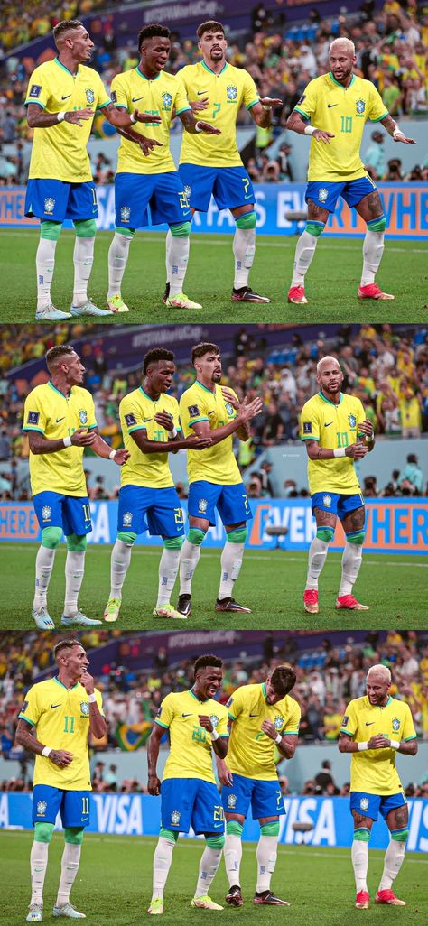 Brazil world cup Brazil Dance, Football Brazil, Brazil Team, Brazil Football Team, Goal Celebration, Brazil World Cup, Team Wallpaper, World Cup 2022, Neymar Jr