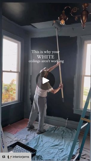 2.9K views · 6K reactions | If it’s done right, it will work! Key is lighting! 

- Farrow and Ball: Denimes 

✨✨ Color drenching is becoming more popular as a painting technique, and rightfully so! While I love adding contrast to rooms, sometimes picking one shade for everything can really look stunning and make the space feel larger and more cohesive. 

Be sure to Save, Like and Follow for more painting and design tips! 🎨

#farrowandball #colordrenching #paintinghacks #homerenovation #farrowandballpaint #bluelivingroom #paintingtips #interiordesign #interiordecor #interiorstyling #blueaesthetic #interiorpainting #homedesign #homeremodel | Interiors with Becky | Forrest Frank · NEVER GET USED TO THIS Farrow And Ball Denimes, Color Drenching, Hill Country Homes, Farrow And Ball Paint, Farrow And Ball, Tall Ceilings, Design Hack, White Ceiling, Blue Living Room