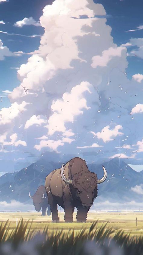 Bison And Clouds IPhone Wallpaper HD - IPhone Wallpapers : iPhone Wallpapers Clouds Iphone Wallpaper, Iphone Wallpapers Hd, Iphone Wallpaper Hd, Wallpapers Ipad, Wallpaper Earth, Ipad Wallpapers, Drawing Wallpaper, Iphone Wallpaper Images, Free Iphone Wallpaper