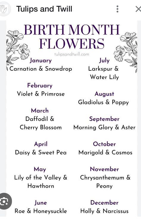 Birth Flower Tattoos Ideas, Birth Flower Tattoos Ideas Families, Flower Tattoos Ideas, February Birth Flower, February Birth Flowers, Birth Flower Tattoos, Flower Meanings, Ideas Family, Birth Month Flowers