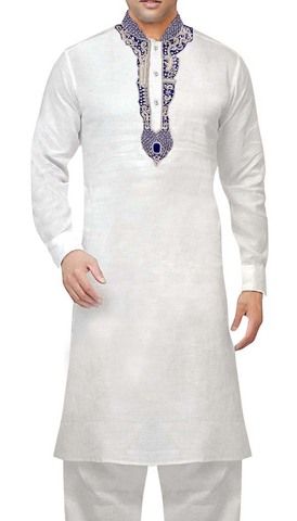 Sherwani for Men White Linen Kurta Pyjama Silver Embroidered Kurta Pajama White Sherwani For Men, Pathani Suit, Man Dress Design, Gents Shirts, Kurta Pajama Men, Wedding Dresses Men Indian, Top Man, Gents Kurta Design, Gents Kurta