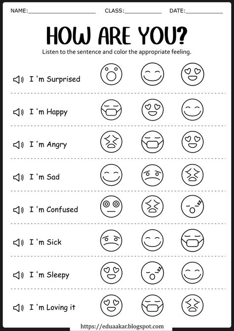 Emotions Worksheets For Kids, Feelings Lesson Plans, Emotions Preschool Activities, Feelings Activities Preschool, Feelings Lessons, Teaching Emotions, Emotions Preschool, Feelings Activities, Emotions Activities