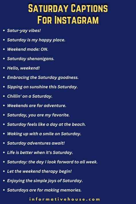 200+ Trending Saturday Captions For Instagram for Maximum Reach! A Day In A Life Captions, Good Time Captions Instagram, Saturday Hashtags Instagram, Evening Spent Well Captions, Day In My Life Captions, Saturday Quotes Instagram, Saturday Ig Captions, Caption For Good Day Spent, Saturday Captions Instagram Story