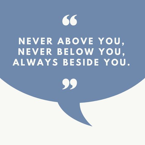 A beautiful sentiment that encapsulates what a healthy and supportive relationship should look like: standing together as equals and always being there for one another. Let's strive to build more relationships like this, where both partners feel respected, loved, and supported. #CoupleGoals #HealthyRelationships #AlwaysBesideYou Supportive Relationship, Humanity Quotes, Relationship Quote, Funny True Quotes, Healthy Relationships, True Quotes, Relationship Quotes, Couple Goals, Inspirational Quotes