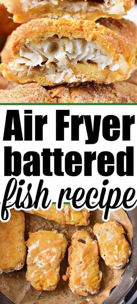 Air Fryer Beer Battered Fish is a mouthwatering twist on a classic favorite! These golden-brown fillets are cooked to perfection with the magic of air frying, resulting in a lighter and healthier take on the classic beer-battered fish. Beer Battered Fish Air Fryer, Fish Air Fryer, Homemade Fish Sticks, Wet Batter, Oven Fried Fish, Air Fried Fish, Fish Batter Recipe, Savory Recipe, Air Fryer Fish