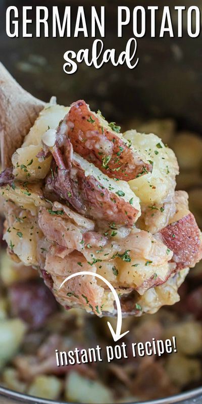 German Potato Salad Crock Pot, Pressure Cooker Potatoes, German Potato Salad Recipe, Potato Salad Recipe Easy, Perfect Baked Potato, German Potato, Easy Potato Salad, German Potatoes, German Potato Salad