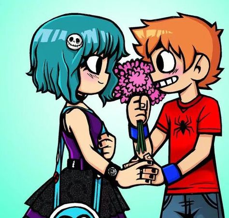 Bryan Lee O Malley, Scott Pilgrim Comic, Bryan Lee, Ramona Flowers, Scott Pilgrim Vs. The World, Vs The World, Scott Pilgrim, Art Style Inspiration, Art Style