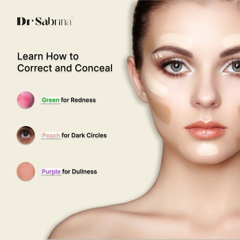 Dark Circles, Skin texture, Dark circle corrector Green Colour Corrector, Orange Colour Corrector, Orange Color Corrector, Green Color Corrector, Colour Corrector, Yellow Words, Colour Correction, Light Makeup Looks, Hide Dark Circles