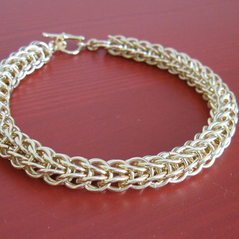 Persian Chain Bracelet Kit Chainmail Projects, Chain Tutorial, Chainmaille Jewelry Patterns, Chain Maille Patterns, Chainmail Patterns, Chainmaille Tutorial, Jump Ring Jewelry, Chainmail Jewelry, Bijoux Fil Aluminium