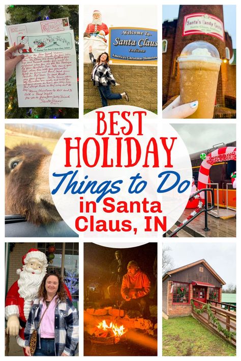 Santa Claus Indiana, Brown County Indiana, Christmas Things To Do, Brown County, Indiana Travel, Cheap Things To Do, Vacation Usa, Family Trips, Christmas Town