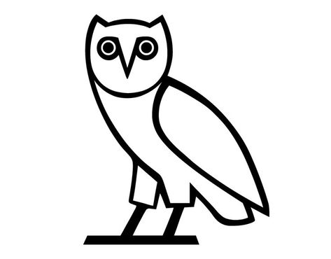 Drake Symbol, Drake Inspired Tattoos, Ovo Tattoo, Drake Vinyl, Ovo Logo, Drake Drawing, Ovo Owl, Illustration Poses, Ovo Sound