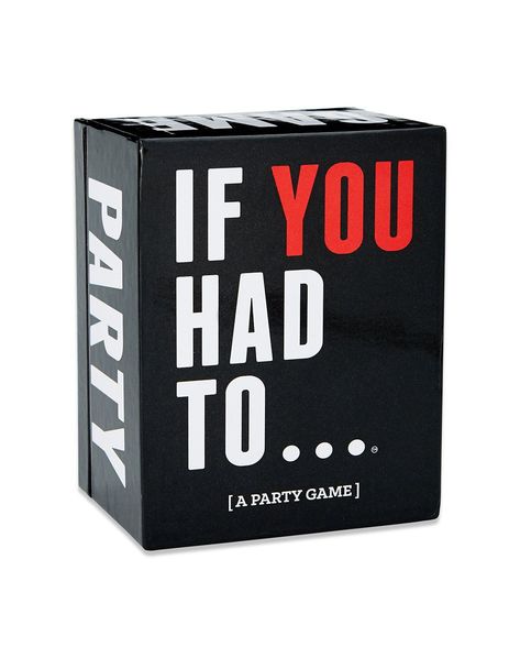 Just like the classic game of "would you rather," this party game will challenge you and your friends to choose between two very difficult scenarios. Add this game to your game night and you'll be ready for a night full of laughing! Includes: 250 Cards Instructions Suggested Age 17+ Number of Players: 3+ players Dimensions: 5" H x 4" W x 2.9" D Material: Paper Imported Red And Blue Lighting, Bachelor Party Games, Adult Game Night, Game Night Parties, Home Party Games, Beer Pong Tables, Spencers Gifts, Blue Lighting, Adult Party Games