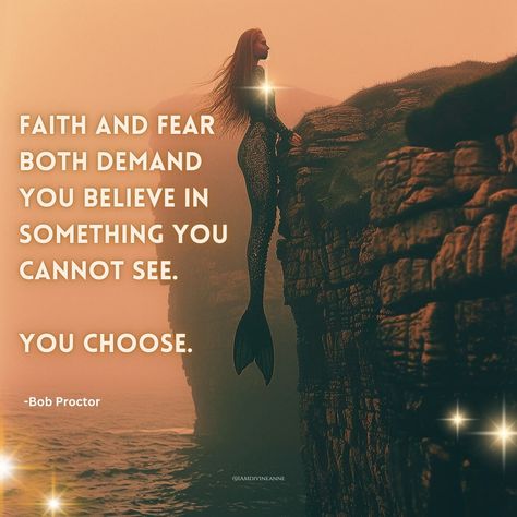 My favorite quote of all times: "Faith and fear both demand you believe in something you cannot see. You choose." ✨ Fear: False Evidence Appearing Real ✨ Faith: Full Assurance In The Heart 💖 Which one will you choose today? 🌟💪 # . #FearToFaith #PositiveVibes #MindsetShift #ChooseFaith #LetGoOfFear #FaithOverFear #InnerStrength #TrustTheProcess #EmpoweredLiving #SoulJourney #SpiritualGrowth #FearlessFaith #PositiveMindset #InspirationDaily #FaithInAction False Evidence Appearing Real, Bob Proctor, Souls Journey, Faith Over Fear, Trust The Process, Inner Strength, Positive Mindset, Spiritual Growth, You Choose