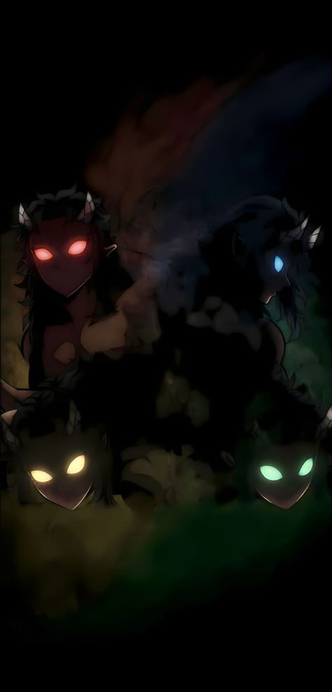 Clones Wallpaper, Hantegu Clones, Demon Slayer Upper Moon 4, Hantengu Clones, Bambi Art, Pokemon Poster, Wallpaper For Phone, Dragon Ball Wallpaper Iphone, Eyes Wallpaper