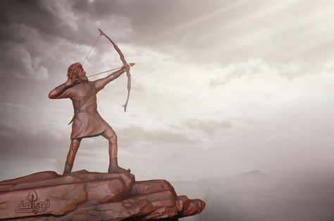 He is heroic archer-figure of Iranian mythology Ordered by To Ba Mani magazine Greek Archer, Iranian Mythology, Modern Mythology, The Archer, 3d Modeling, Greek Statue, Humanoid Sketch, Statue, Magazine