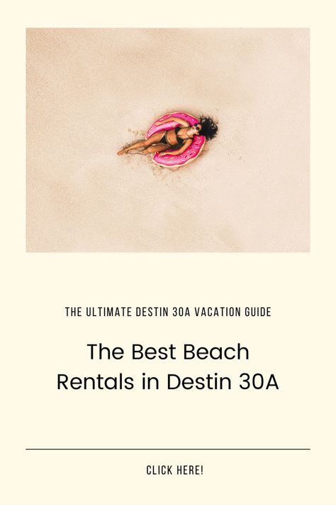 Destin 30A Moms | Your Ultimate Destin 30A Vacation Guide | We've gathered all the details on the best beach rentals for your Destin 30A vacation in our biggest guide yet! 30a Beach, Beach Rentals, What To Pack, Beach Day, The Details, Vacation Rentals, Vacation Rental, Things To Do, Good Things