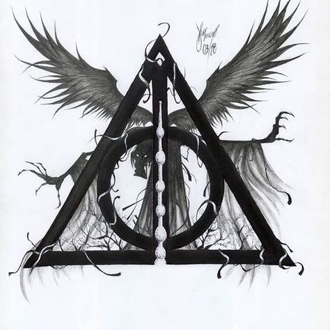 Harry Potter Sketch, Harry Tattoos, Harry Potter Symbols, Harry Potter Voldemort, Hp Tattoo, Harry Potter Painting, Potter Tattoo, Hp Harry Potter, Muster Tattoos