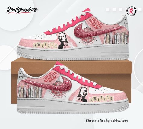 Taylor Swift In My Swiftie Era Air Force 1 Sneaker Custom Air Force 1 Taylor Swift, Taylor Swift Air Force 1, Lover Accessories Taylor Swift, Taylor Swift Cruise, Taylor Swift Things To Buy, Taylor Swift Stanley, Taylor Swift Concert Ideas, Taylor Swift Sneakers, Taylor Swift Converse