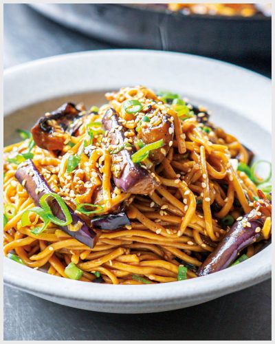 Soy Butter Aubergine Noodles - ALDI UK Aubergine Noodles, Soy Butter, Asian Noodle Recipes, Asian Noodle, Asian Noodles, Egg Noodles, Meatless Monday, Noodle Recipes, Fun Food