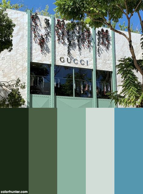 Gucci Color Palette, Miami Color Palette, Emotional Reaction, Sustainable Interior, Miami Design District, Emotional Response, Gucci Guilty, Brand Refresh, Brand Color Palette