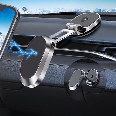 2022 Magnetic Phone Holder for Car, Heat Resistant Super Sticker 360  Rotation Foldable Phone Cradle Strong Magnet Car Mount for Dashboard Screens All Smartphones Magnetic Car Phone Mount (Silver) Phone Holder For Car, Magnetic Car Holder, Mini Tablet, Magnetic Phone Holder, Car Holder, Phone Mount, Cell Phone Holder, Car Phone Holder, Car Mount