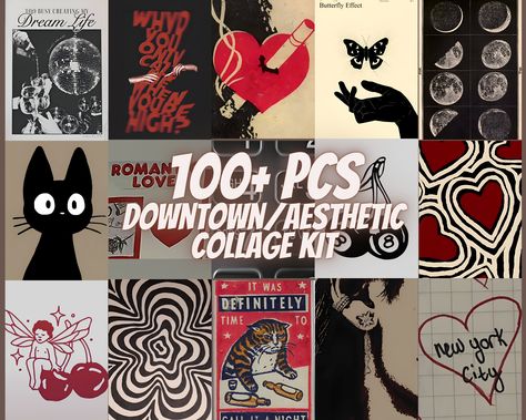 100 Downtown Girl Aesthetic Collage Kit Y2k Aesthetic Downtown Girl Grunge Aesthetic Downtown Girl Posters Aesthetic Room Decor - Etsy Downtown Girl Posters, Girl Grunge Aesthetic, Aesthetic Downtown Girl, Posters Amazon, Aesthetic Downtown, Window Sill Decor, Downtown Girl Aesthetic, Posters Aesthetic, Girl Grunge