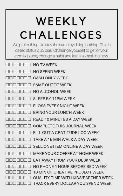 Weekly Challenges, Vie Motivation, Weekly Saving, Self Care Activities, Planner Organization, Bullet Journal Inspiration, Marketing Strategies, Self Care Routine, Self Improvement Tips