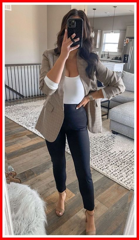 Small Business Owner Outfits, Professional Women’s Outfits, Outfits For High School Reunion, Business Outfits With Leggings, New York Work Outfit Professional Women, Fall Outfits For Work 2024, Work Social Event Outfit, Baddie Professional Outfits, Womens Court Outfit