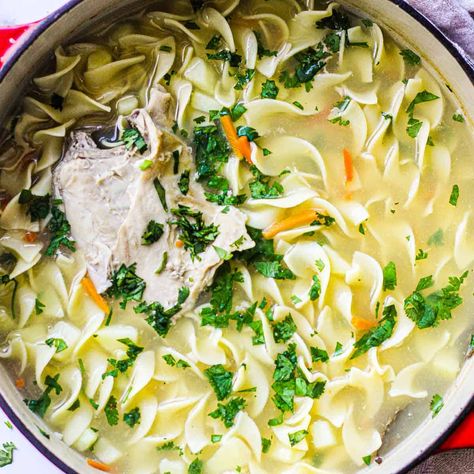 Soup With Egg Noodles, Soup With Egg, Types Of Noodles, Spiralized Vegetables, Cubed Potatoes, Barley Soup, Rabbit Food, Top Recipes, Egg Noodles