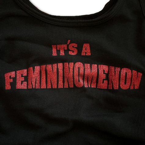 Femininomenon Ribbed Tank - Etsy Ironic Tshirts, Funky Shirts, Word Shirts, Weird Shirts, Ribbed Tank, Fit Style, Infant Tees, Funny Shirts, Diy Clothes