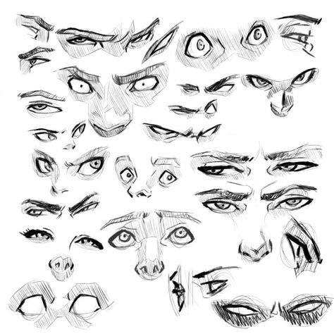 Drawing Reference Eyes, Eyes Reference, Realistic Eye Drawing, Eye Expressions, Drawing Face Expressions, Eye Drawing Tutorials, 얼굴 드로잉, Drawing Eyes, Eye Sketch