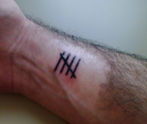 Silents Tally Tally Tattoo, Tally Chart, Fish Tattoos, Jesus Fish Tattoo, Triangle Tattoo, Tattoos