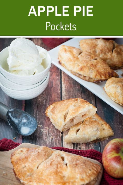 Perfectly tender and flaky. These apple pie pockets are a great alternative to traditional apple pie. Eat them with a fork or with your hands... delicious!    #appledesserts #applepie #applepiepocket #applepiepockets #applepie #applepierecipes #apples #deliciouspie #easyapplepie #falldesserts #fallrecipes #farmersmarket #thanksgiving Apple Empanadas Recipe, Caramel Apple Empanadas, Dessert Empanadas Recipe, Caramel Apple Hand Pies, Apple Pie Pockets, Apple Empanadas, Mini Empanadas, Easy Empanadas Recipe, Hand Pies Savory