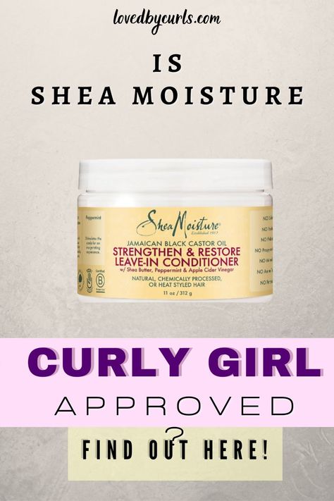 Shea Moisture is one of the most popular brands in the Curly Girl community. We reveal exactly which of their products are Curly Girl approved and which ones to avoid! Shea Moisture, Jamaican Black Castor Oil, Black Castor Oil, Wavy Hairstyles, Curly Girl Method, Uk Products, Popular Brands, Leave In Conditioner, Shea Moisture Products