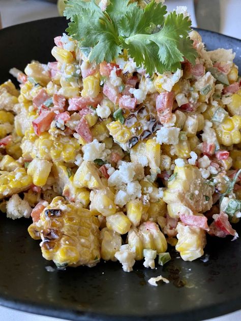 Mexican Street Corn Salad - Hungry Happens Buttery Corn, Big Chefs, Street Corn Salad, Hungry Happens, Mexican Street Corn Salad, Buttered Corn, Mexican Street Corn, Street Corn, Mexican Street