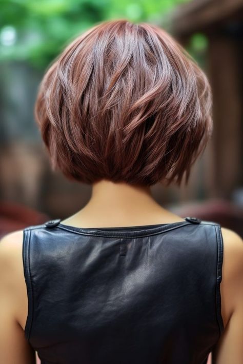 Short Haircuts Pixie, Bob Pendek, Short Layered Bob Haircuts, Easy Short Haircuts, Fine Thick Hair, Stacked Bob, Easy Hairstyles For Thick Hair, Amazing Hairstyles, Stacked Bob Haircut