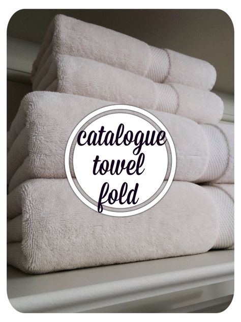 { via }     have you ever wondered how they get towels in catalogues and store displays to look so perfect? i used to do visual merchandi... Fold Sheets, Bathroom Towels Display, Towel Folding Ideas, How To Fold Napkins, Catalogue Shoot, Linen Closet Makeover, Roll Towels, Fold Napkins, Towel Folding